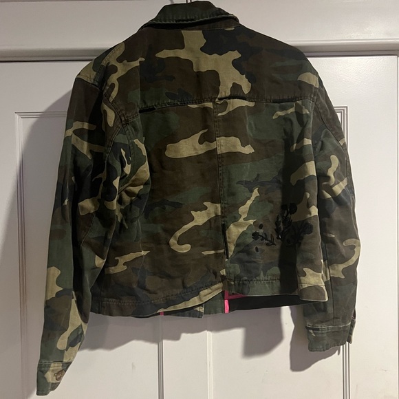 DOLAN/Anthropologie Embroidered Camo Utility Jacket - NWT - Sz. L - Picture 10 of 10
